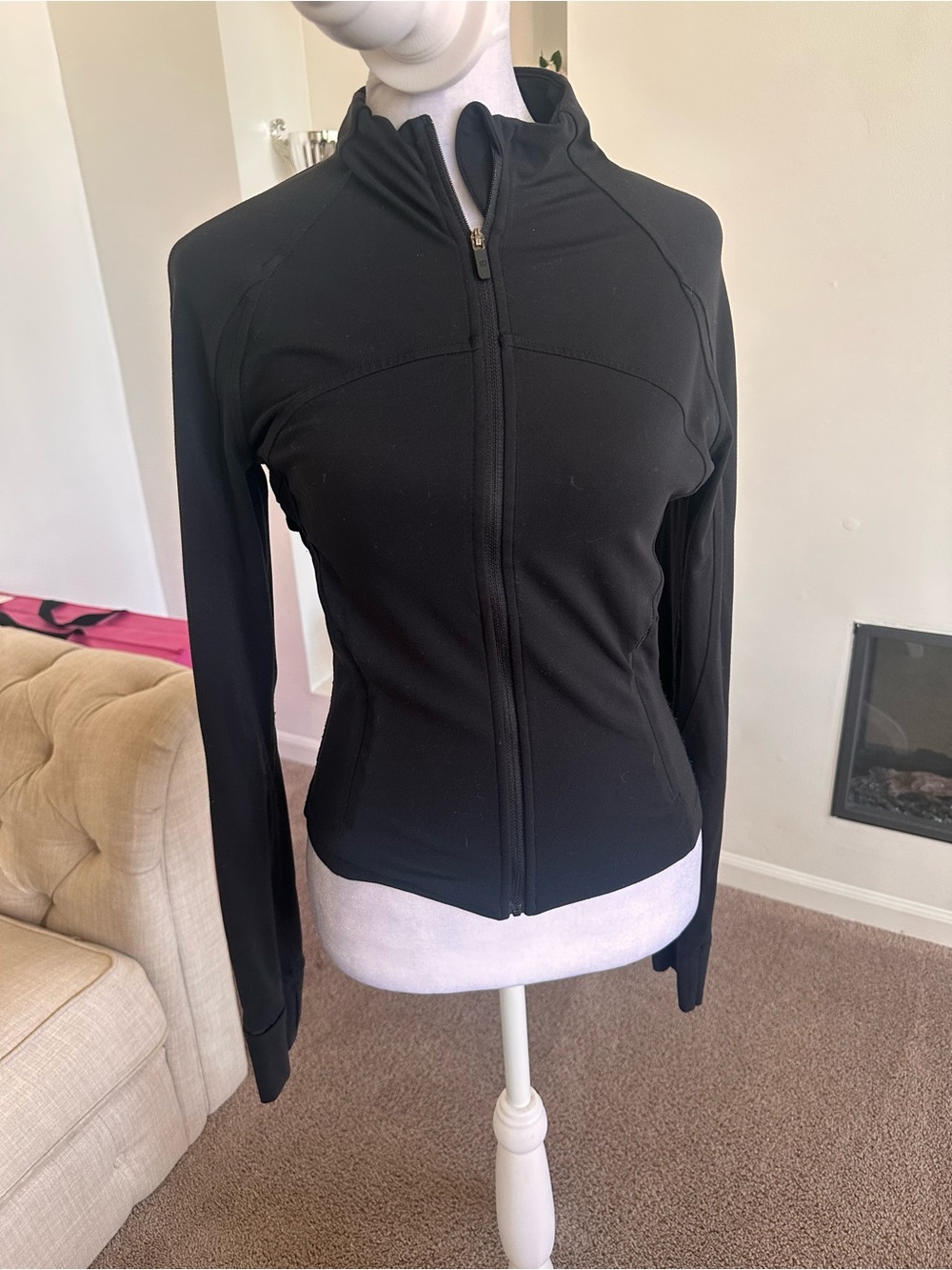 lululemon athletica Black Full-Zip Athletic Jacket